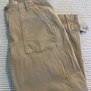 LIVERPOOL khaki/tan crop pants size 12